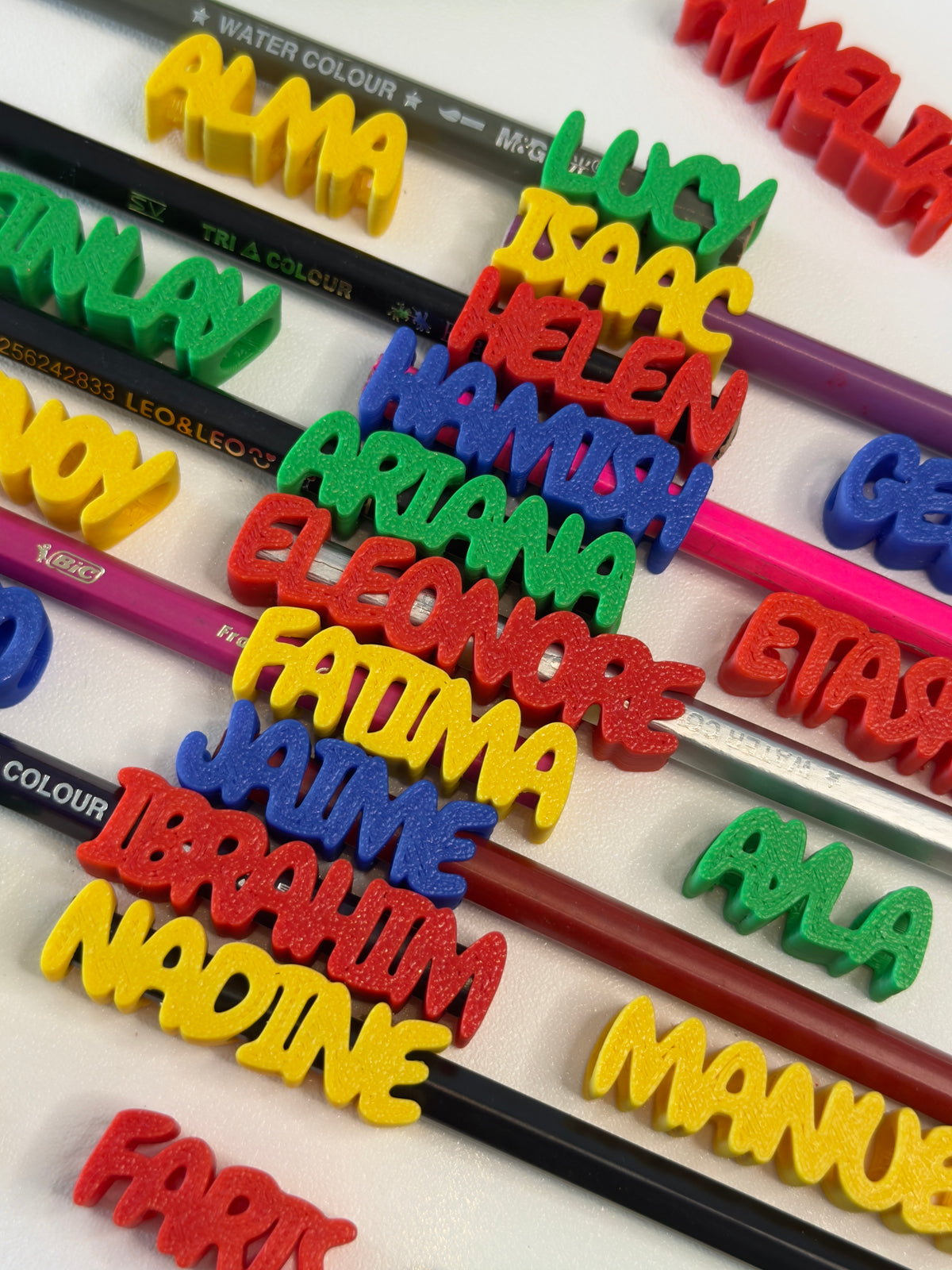 Personalised Pencil Name Charms (25 Units)
